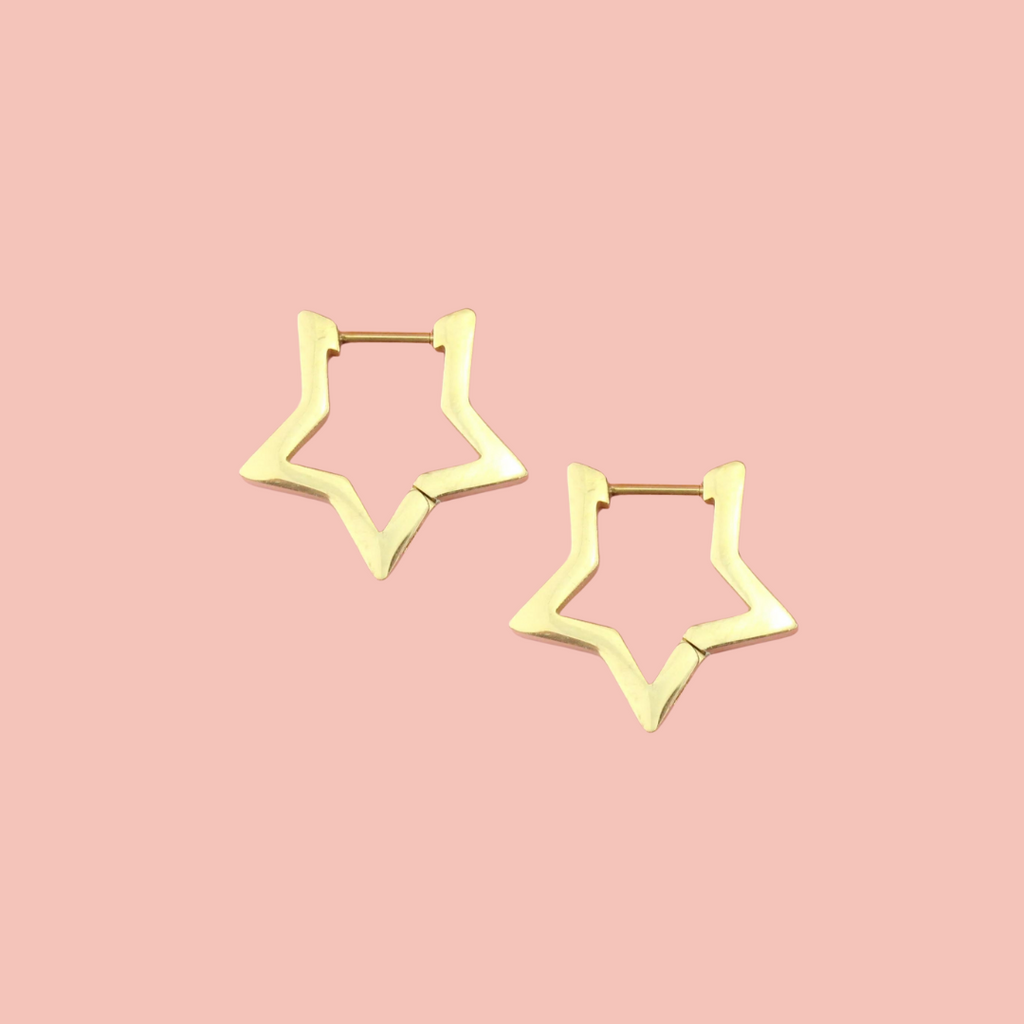 Star Earrings Bundle (6 Pairs) (Gold Plated)