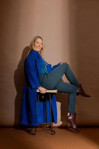 Cobalt Cocoon Coat
