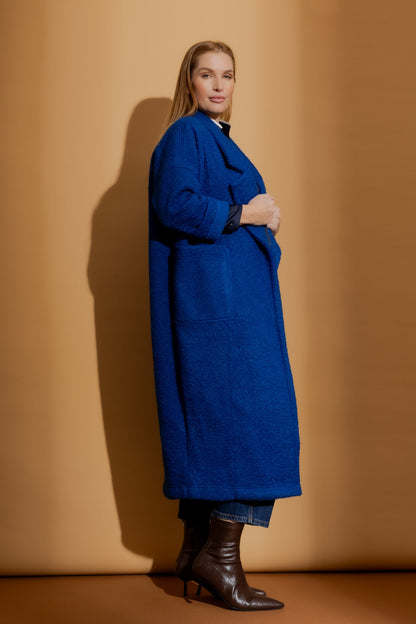 Cobalt Cocoon Coat