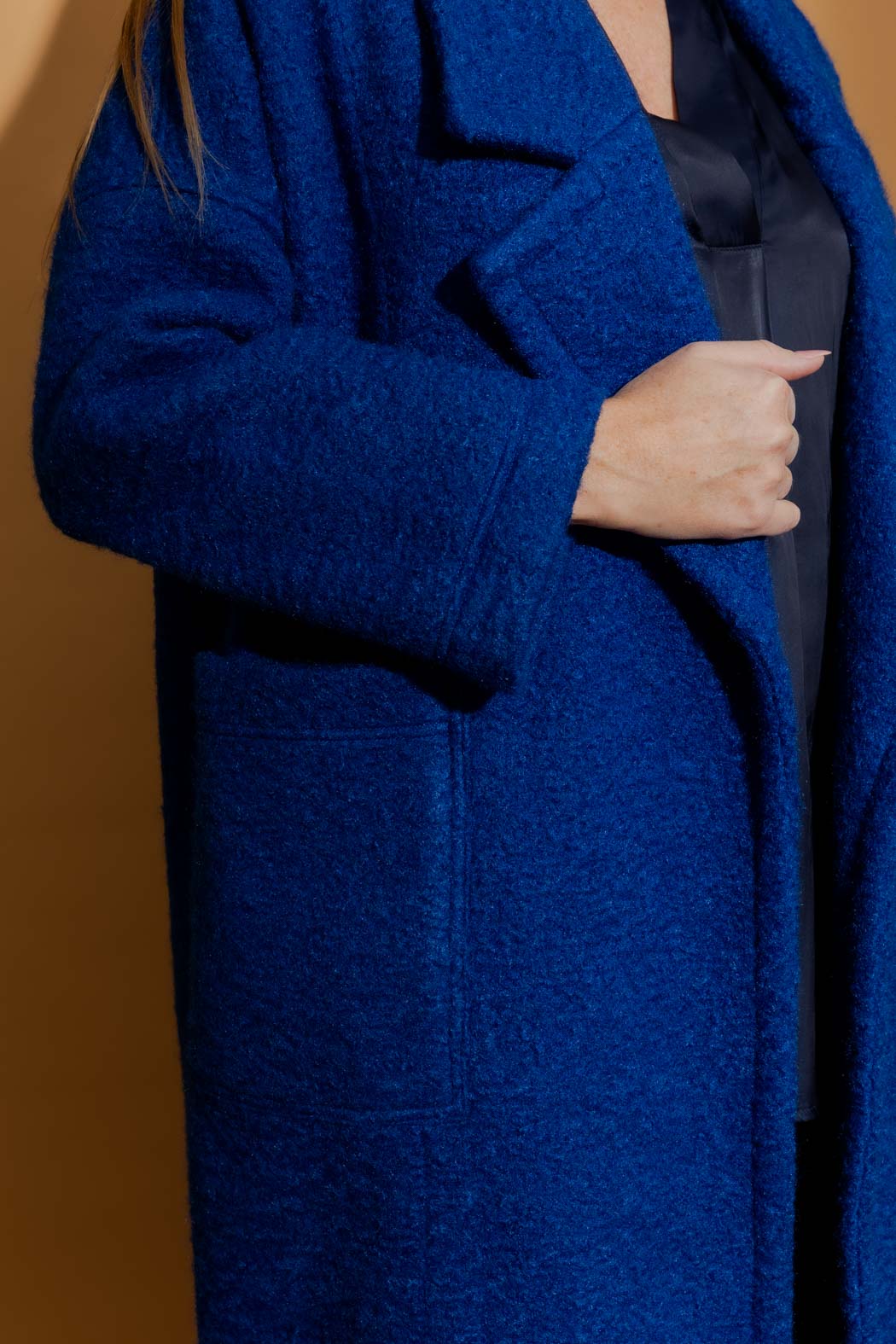 Cobalt Cocoon Coat