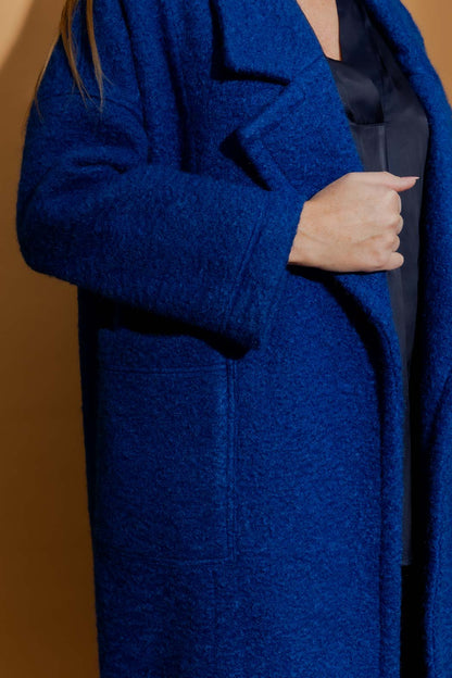 Cobalt Cocoon Coat