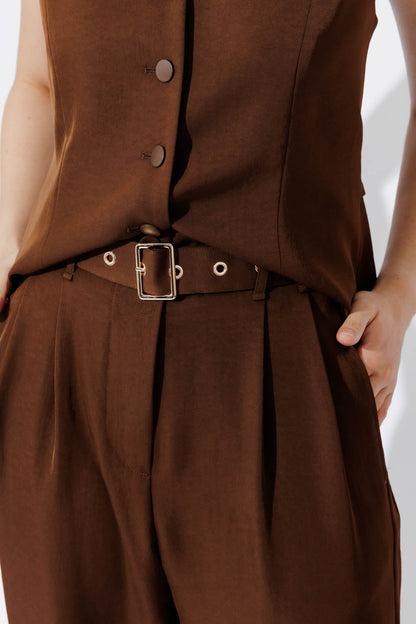 Chocolate Euro Barrel Cleo Pant