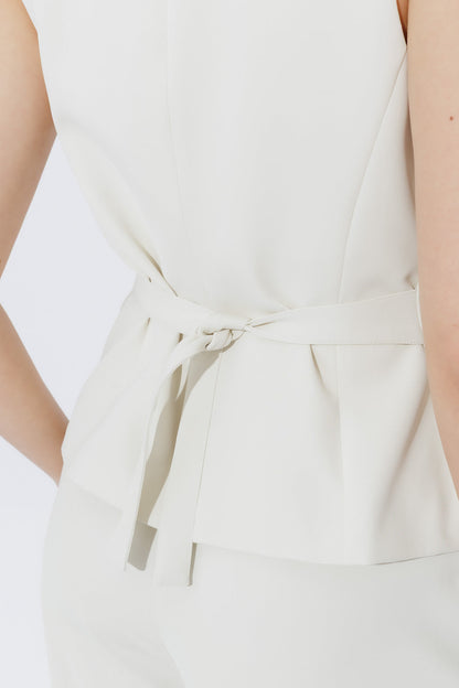 Ecru Euro Tailored Vest
