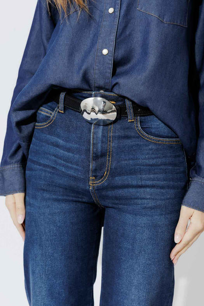Dark Denim Wide Leg Jean