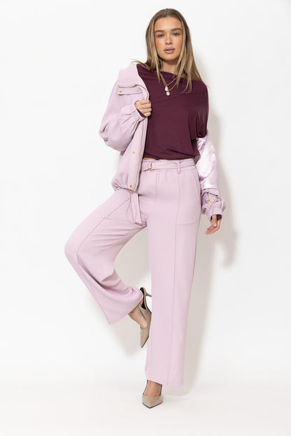 Cherry Tencel Drape Top