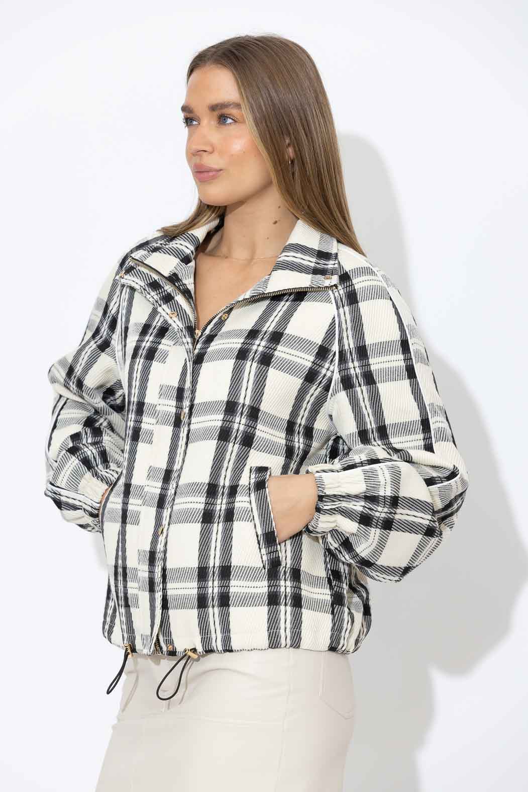 Check Athleisure Jacket