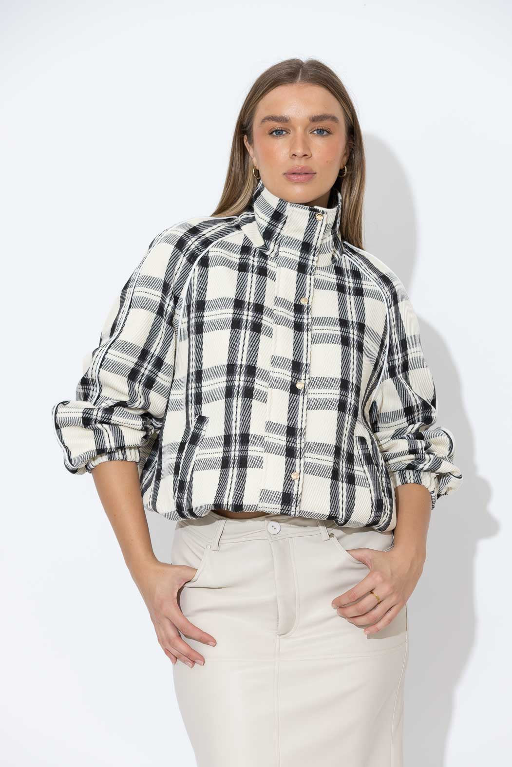 Check Athleisure Jacket