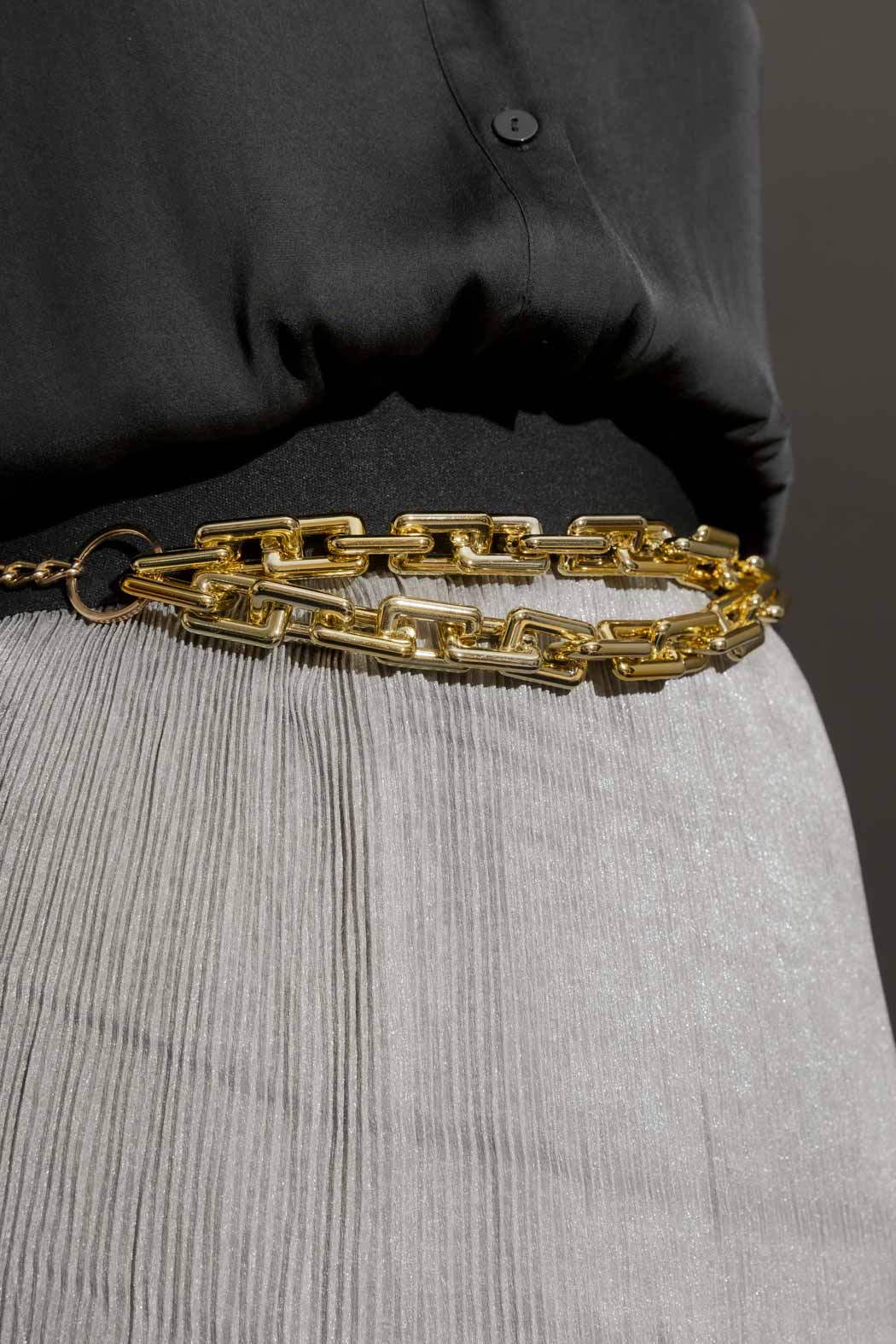 Double Strand Chain Belt Gold