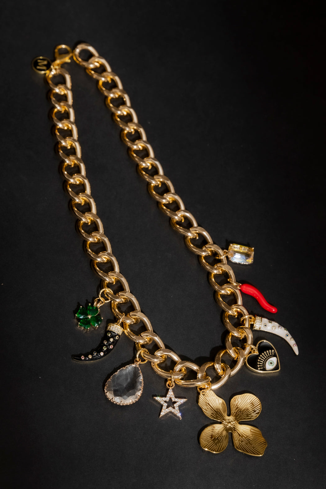 Gold Plated Charm Necklace