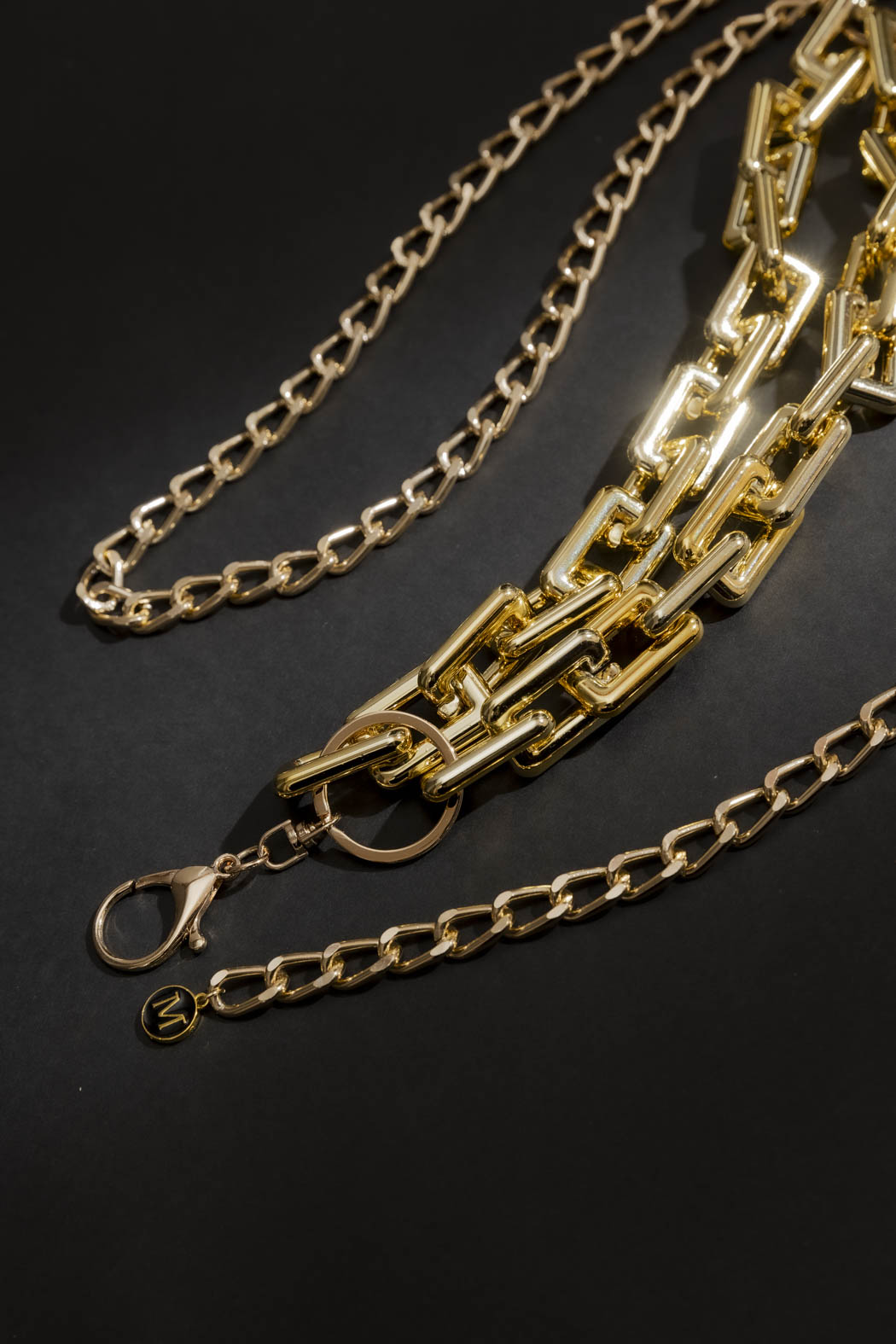 Double Strand Chain Belt Gold