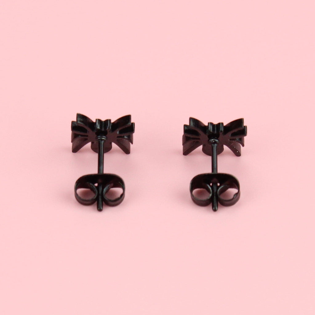 Spider Stud Earrings (Black)
