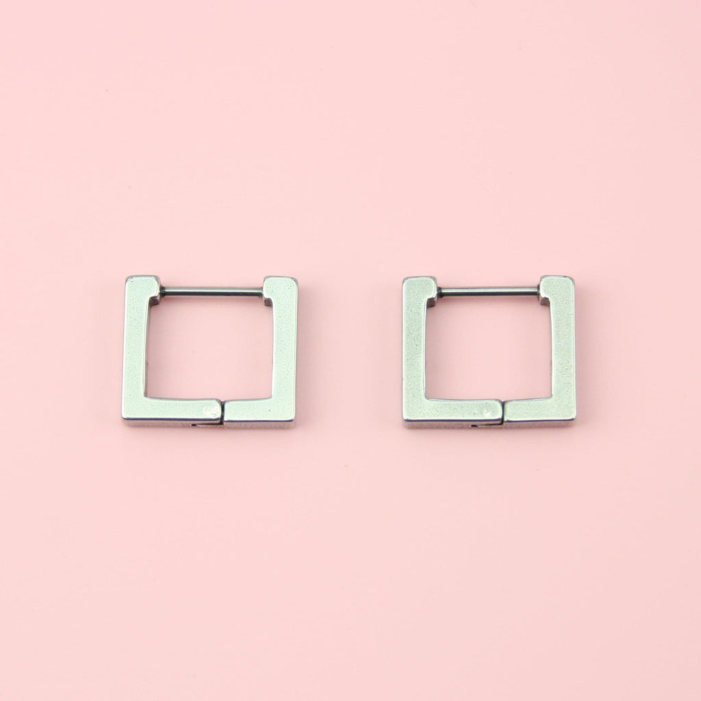 Square Huggie Earrings