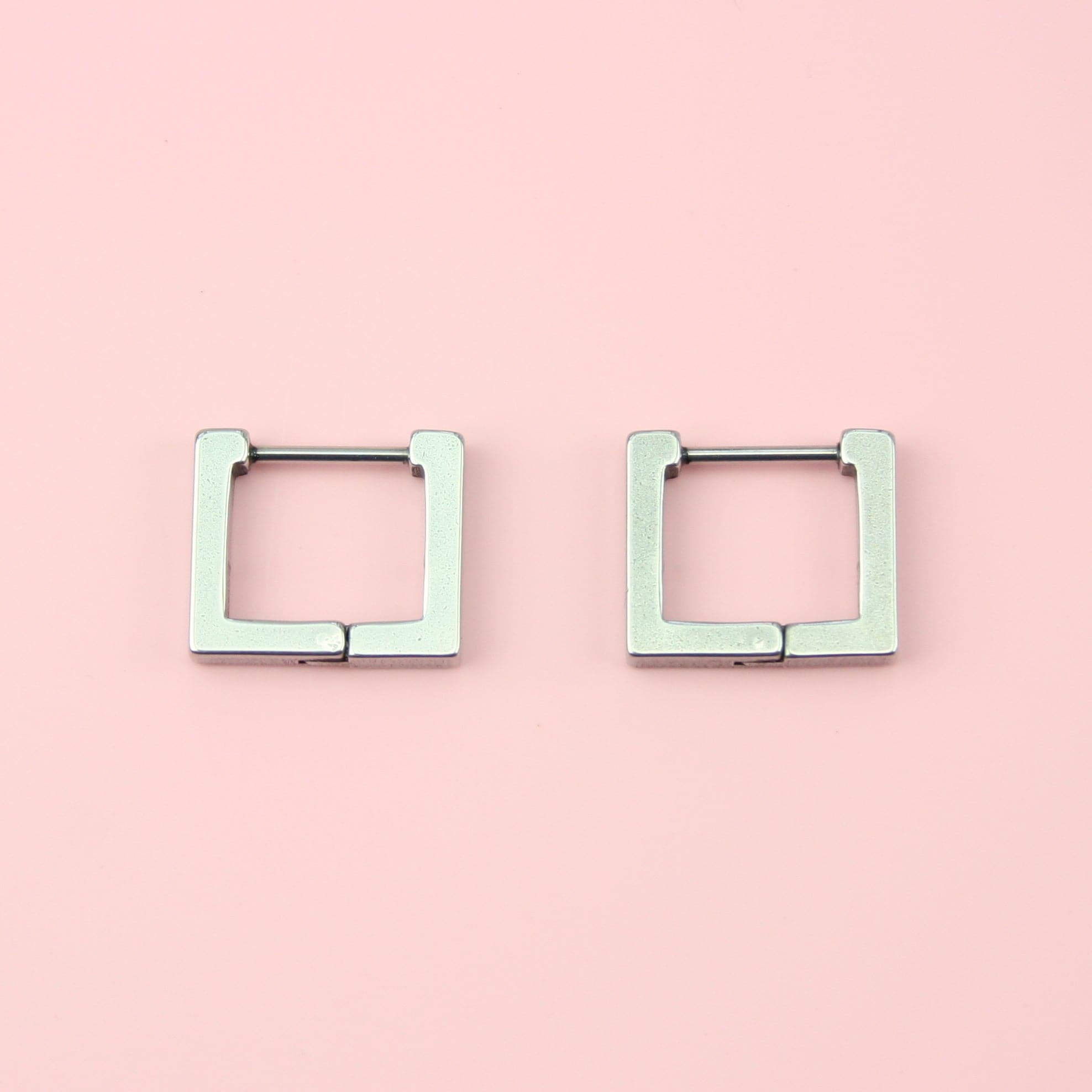 Square Huggie Earrings