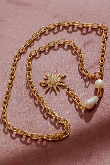 Gold Sun Necklace