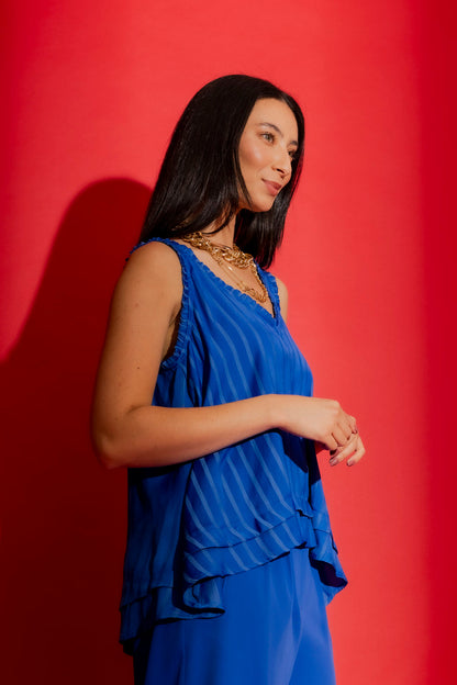 Cobalt Frill Cami