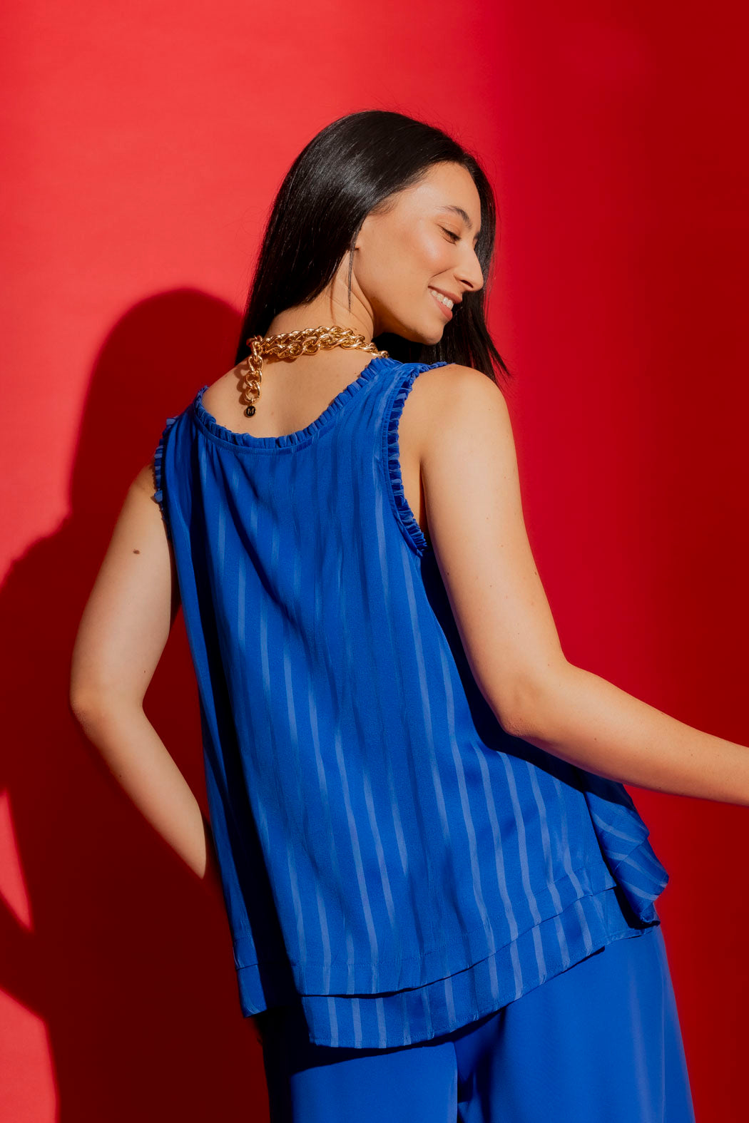 Cobalt Frill Cami
