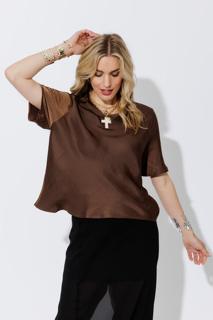 Chocolate Glow Bias T-Shirt
