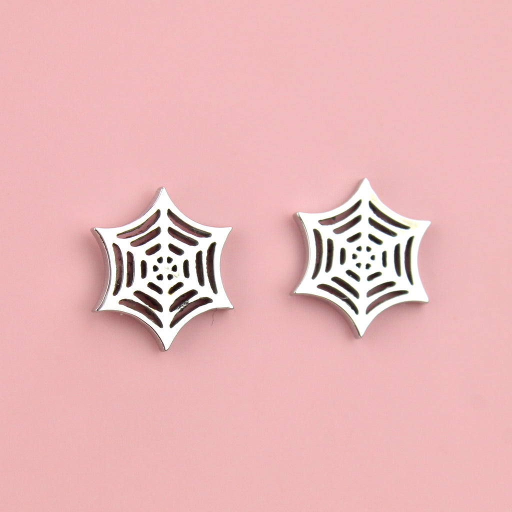 Spider Web Stud Earrings