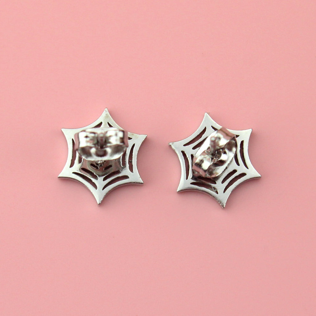 Spider Web Stud Earrings