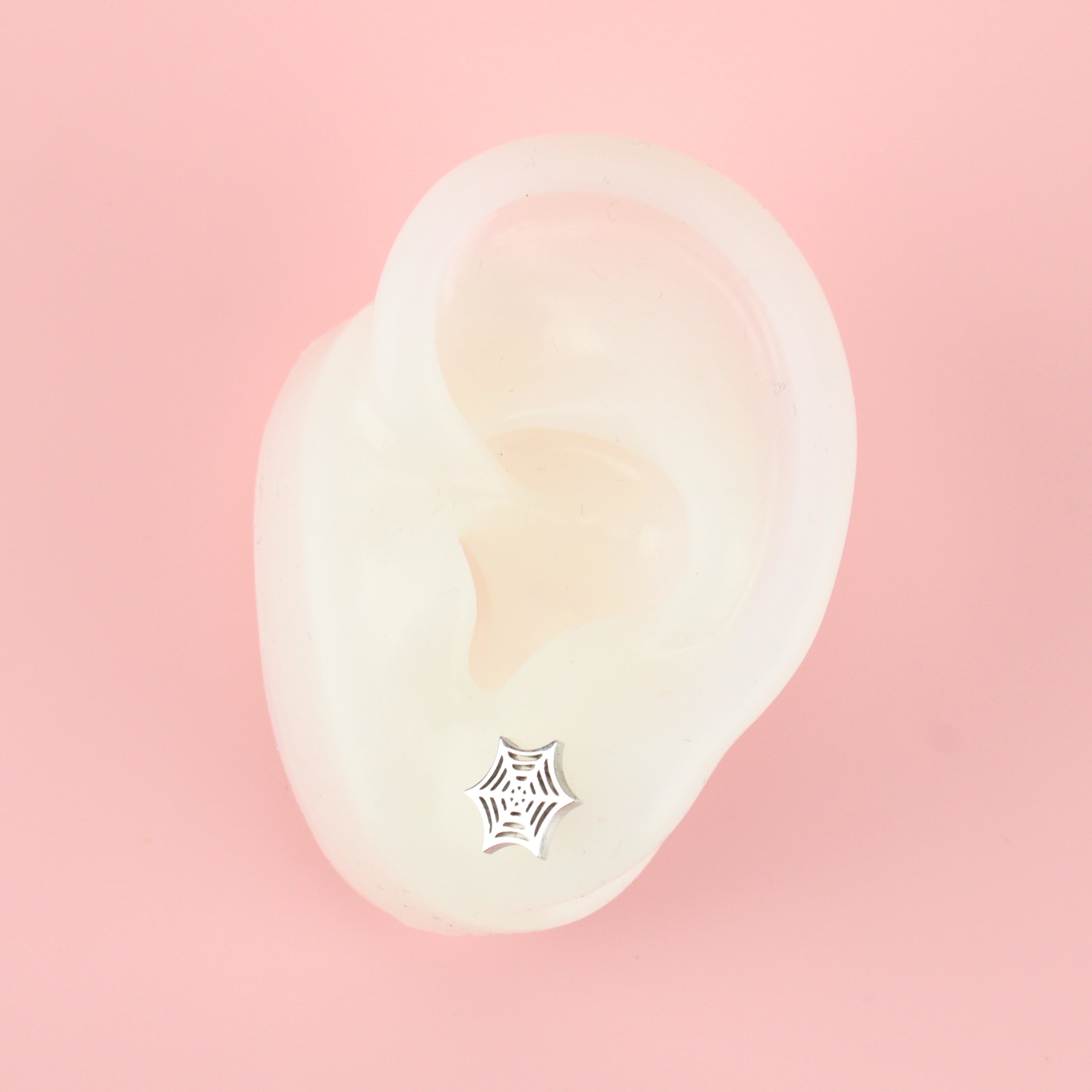 Spider Web Stud Earrings