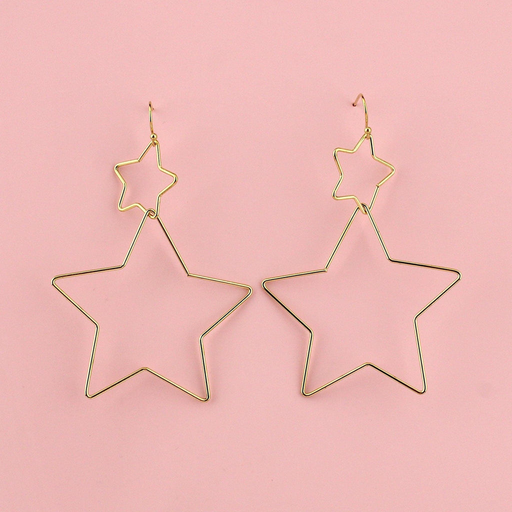 Star Crossed Earrings (Gold)