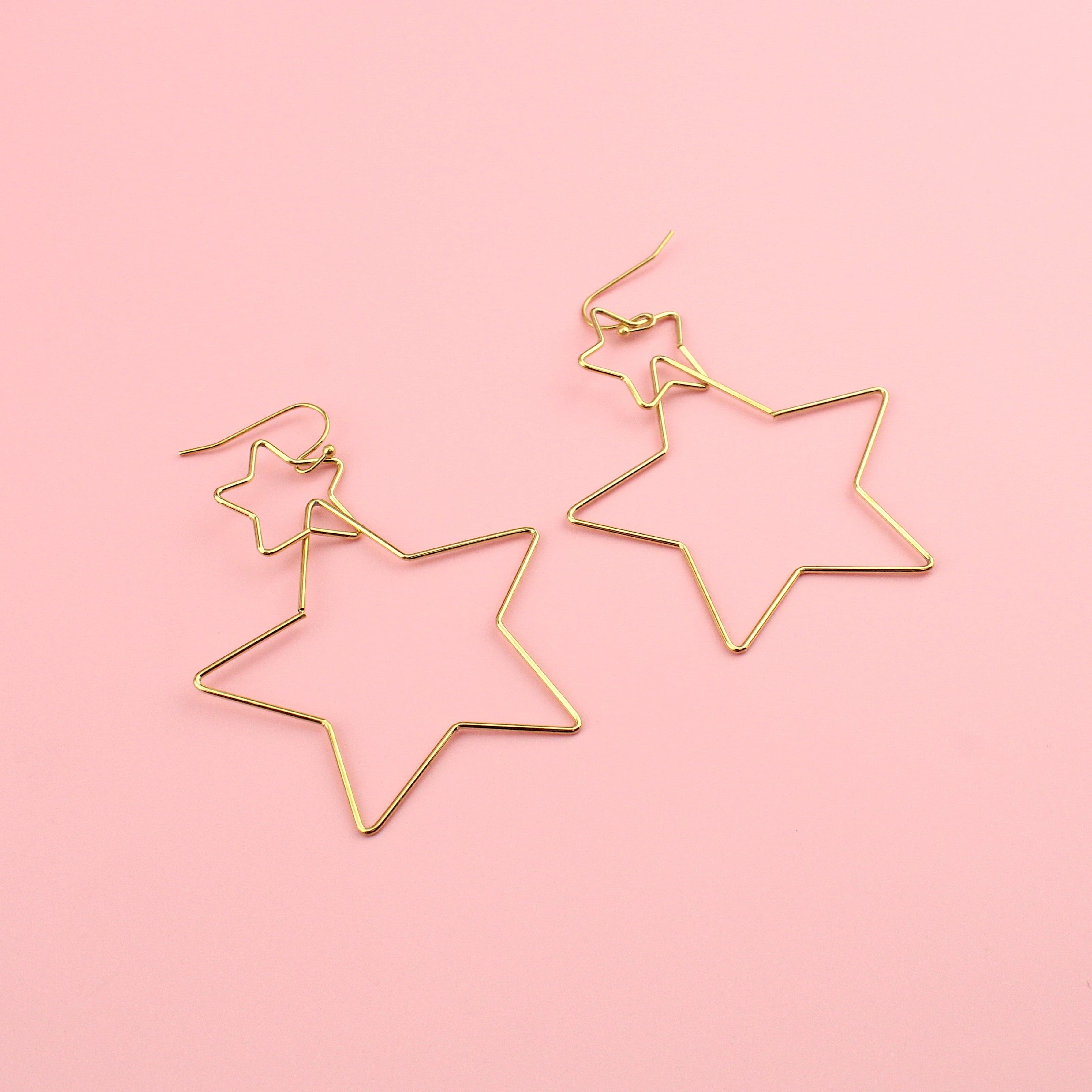 Star Crossed Earrings (Gold)