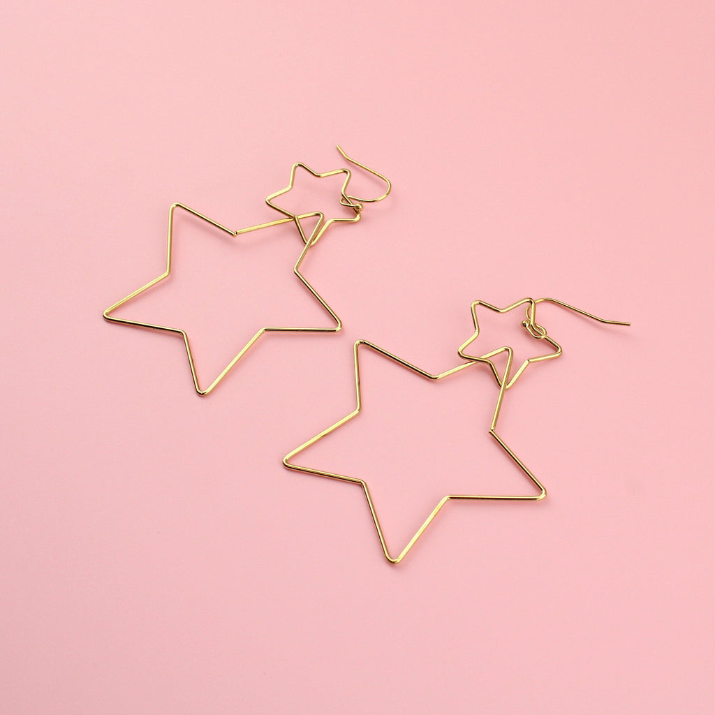 Star Crossed Earrings (Gold)