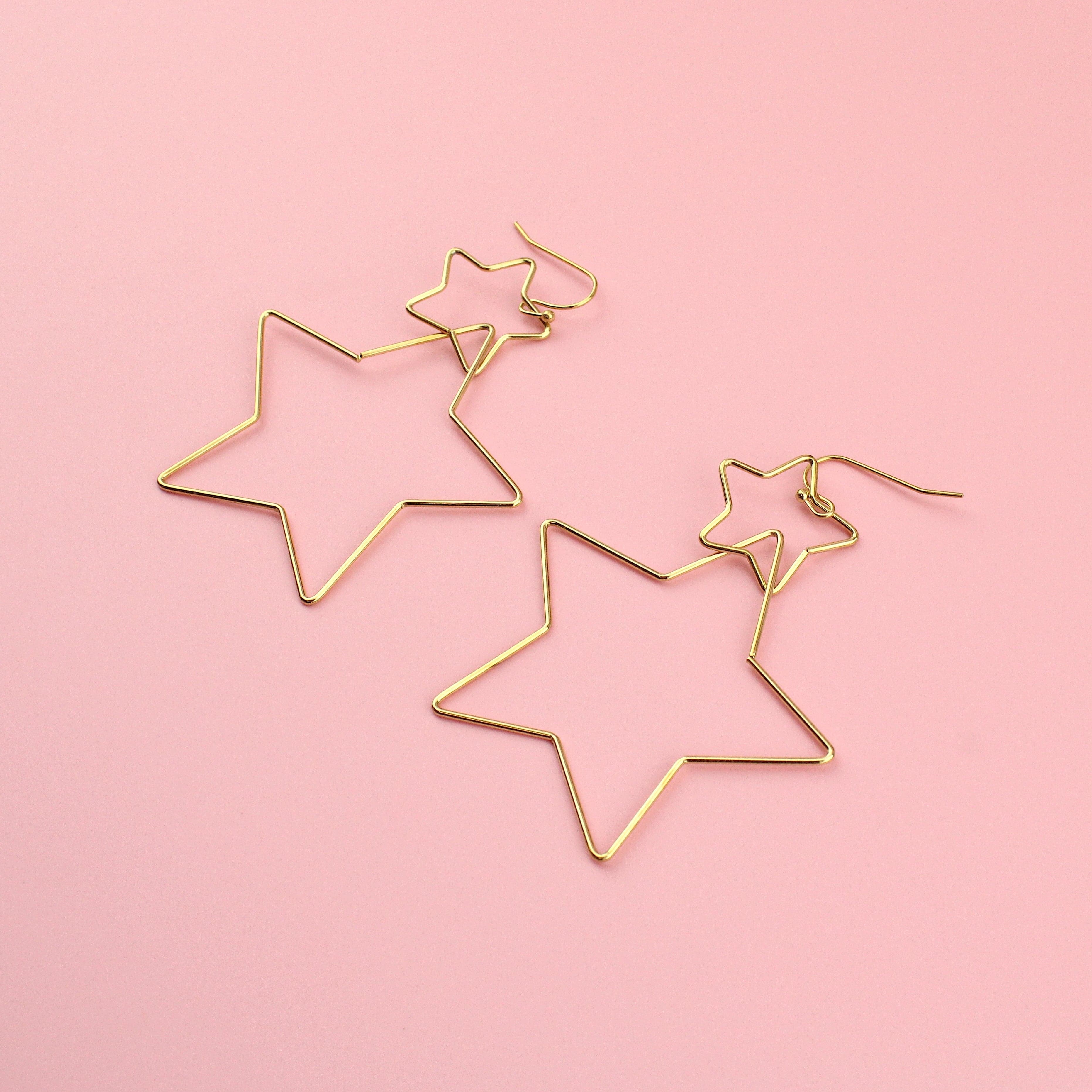 Star Crossed Earrings (Gold)
