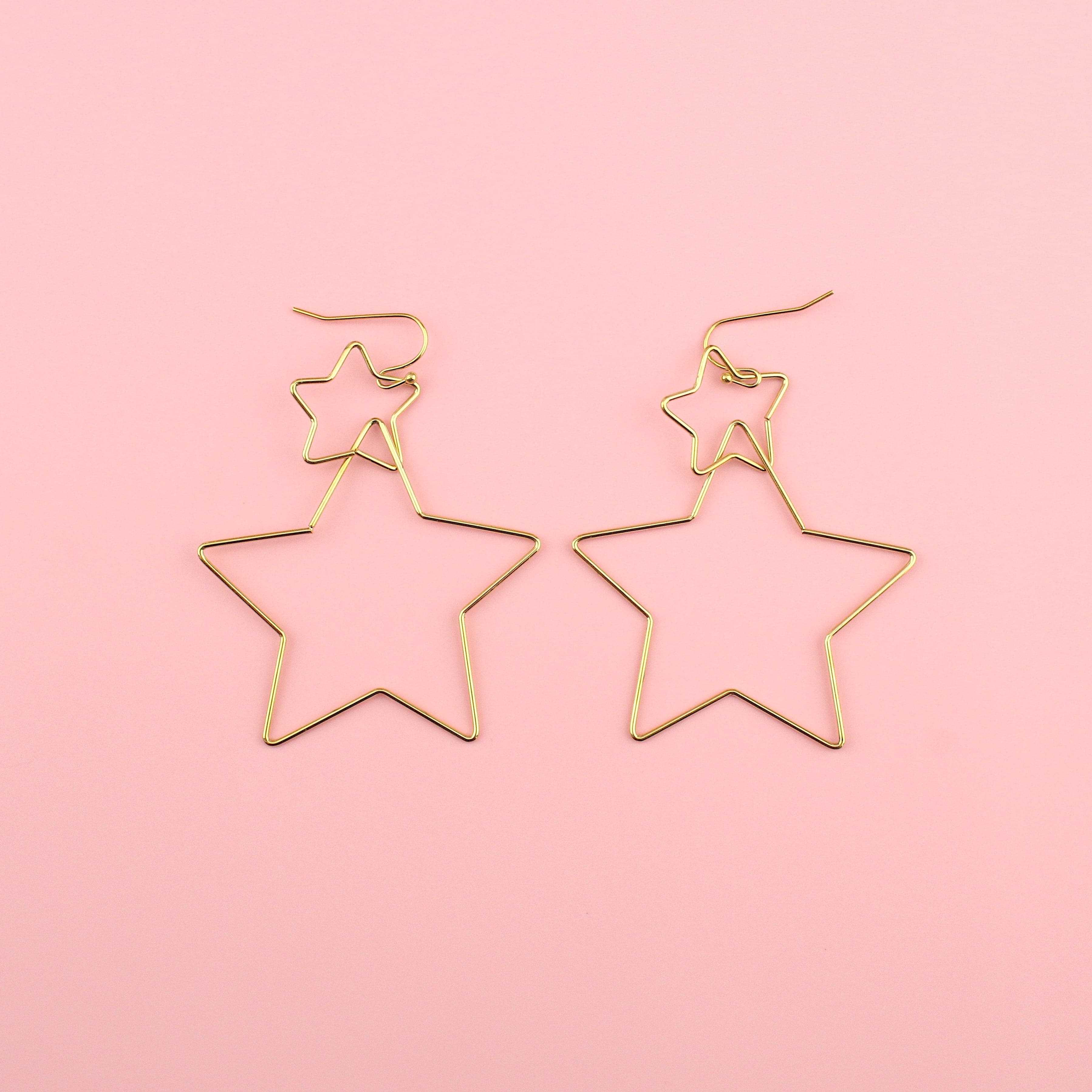 Star Crossed Earrings (Gold)