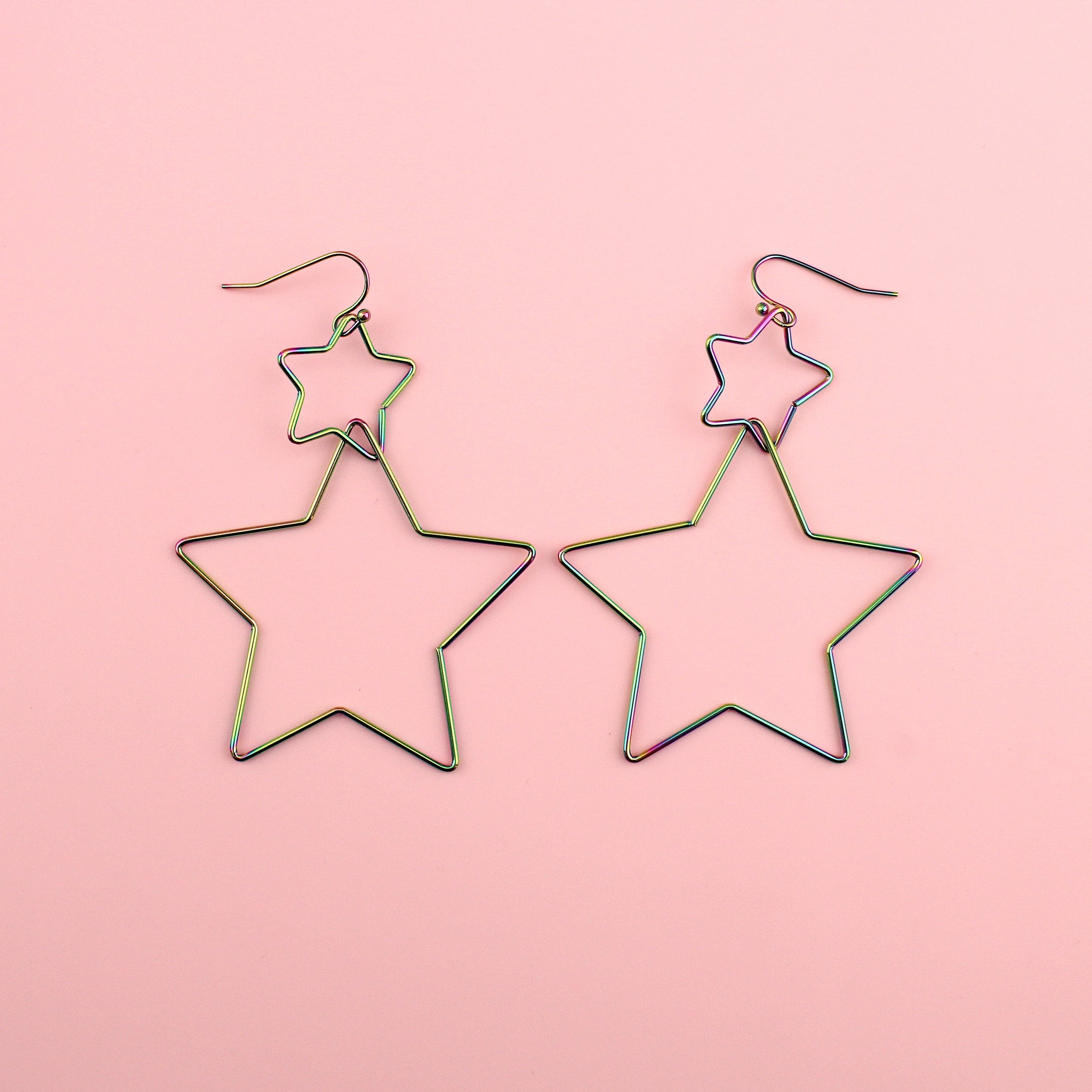 Star Crossed Earrings (Rainbow)