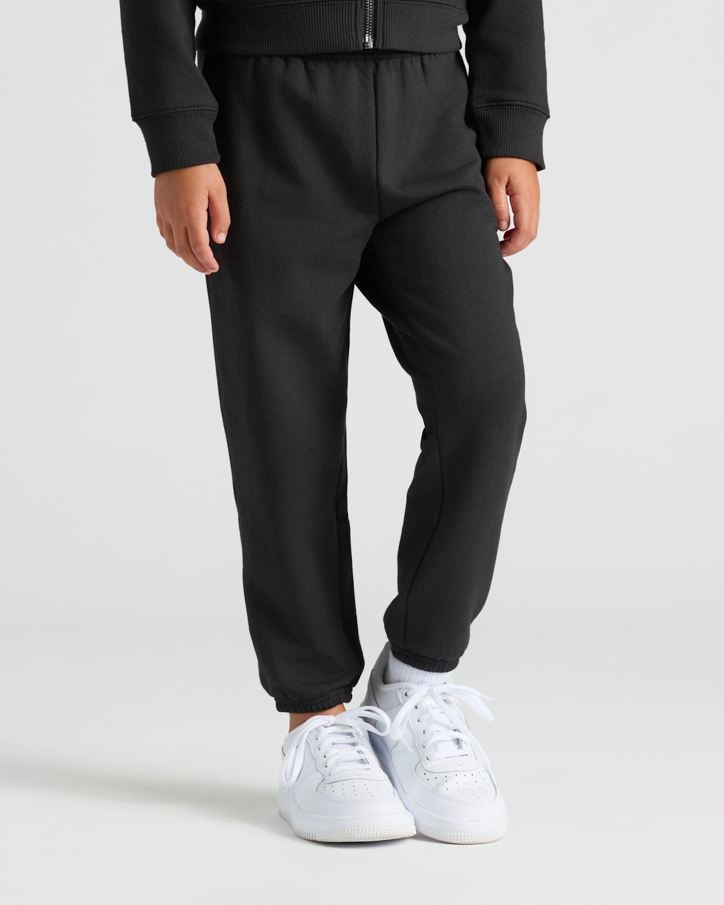 Girls Black & Stormcloud Relaxed Joggers 2-Pack