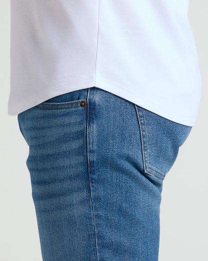 Pima Cotton Blend Curved Hem Crew 4-Pack