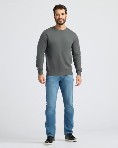 Carbon Fleece French Terry Pullover Crew Neck
