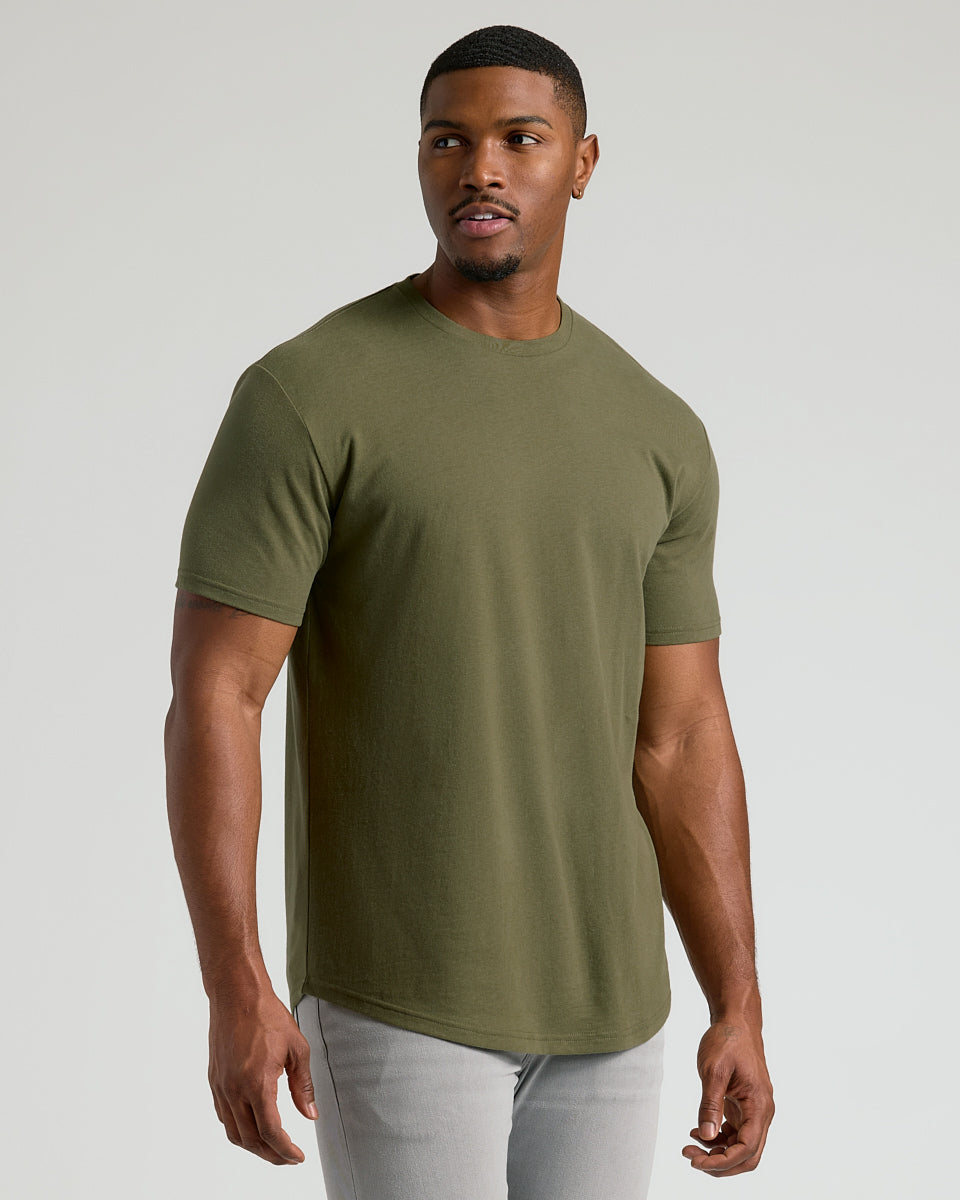The Color Tall Curved Hem Crew 3-Pack