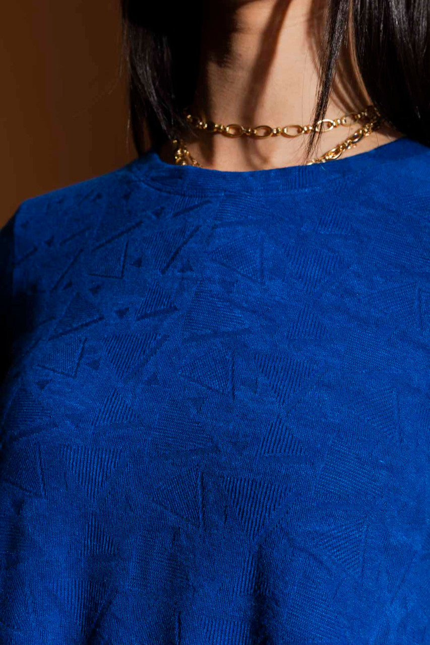 Cobalt Bell Long Sleeve Top