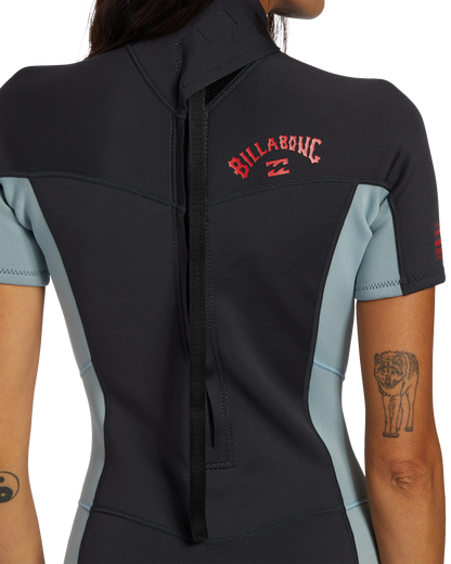 Billabong Womens 2mm Foil Short Sleeve Wetsuit