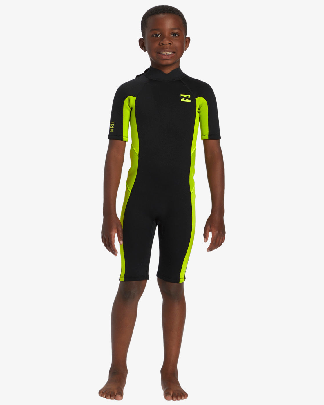 Billabong Kids 2mm Toddler Foil Back Zip Short Sleeve Springsuit Wetsuit