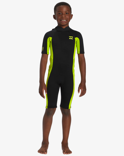 Billabong Kids 2mm Toddler Foil Back Zip Short Sleeve Springsuit Wetsuit
