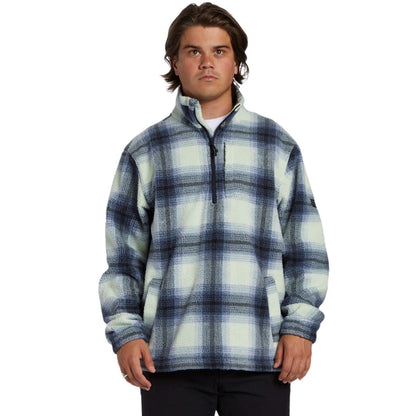 Billabong Mens Boundary Half Zip Mock Neck Fleece