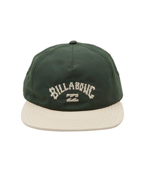 Billabong Mens Arch Team Snapback Cap - Dark Forest - One Size