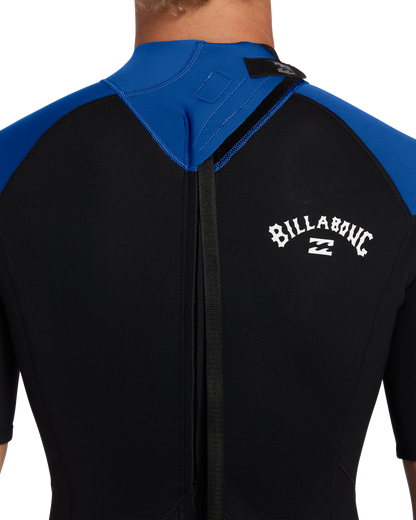 Billabong Mens 2mm Foil Back Zip Short Sleeve Wetsuit