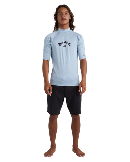 Billabong Mens Arch Wave Short Sleeve UPF 50 Surf Rash Vest