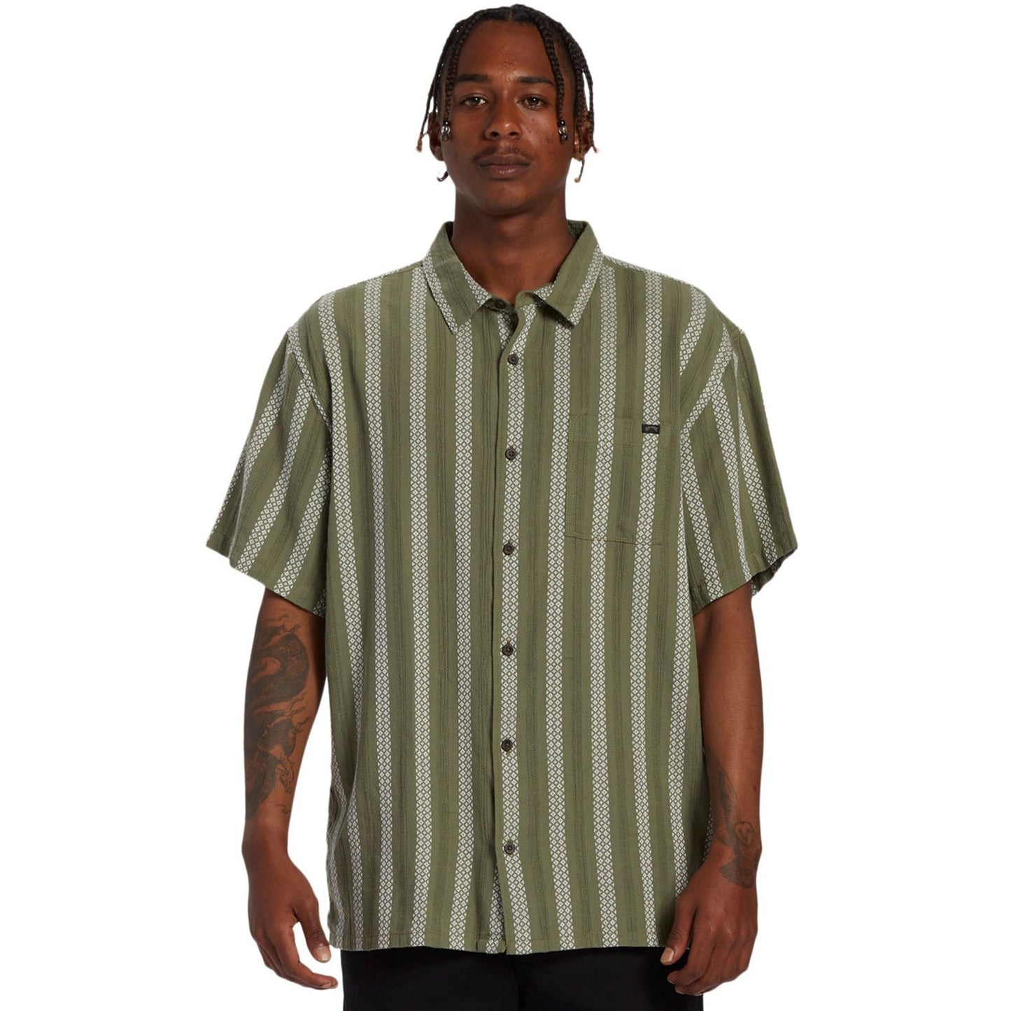 Billabong Mens Sunday Jacquard Short Sleeve Shirt