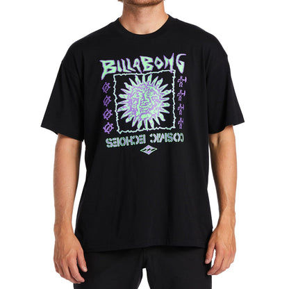 Billabong Mens Cosmic Sun Crew Neck T-Shirt - Black