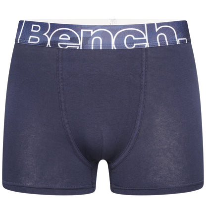 Bench Mens Arkle 3 Pack Logo Waistband Boxer Shorts
