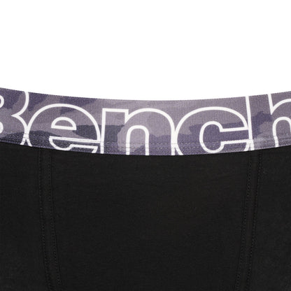 Bench Mens Arkle 3 Pack Logo Waistband Boxer Shorts