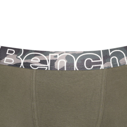 Bench Mens Arkle 3 Pack Logo Waistband Boxer Shorts