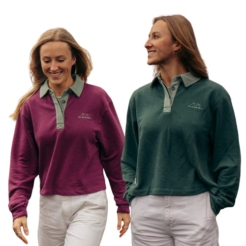 Bleubird Womens Aven Long Sleeve Polo Shirt