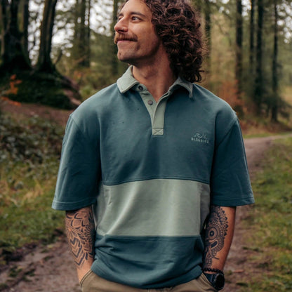 Bleubird Mens Binder Shirt Short Sleeve Polo Shirt