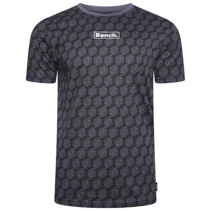 Bench Mens Porio Short Sleeve All Over Print T Shirt